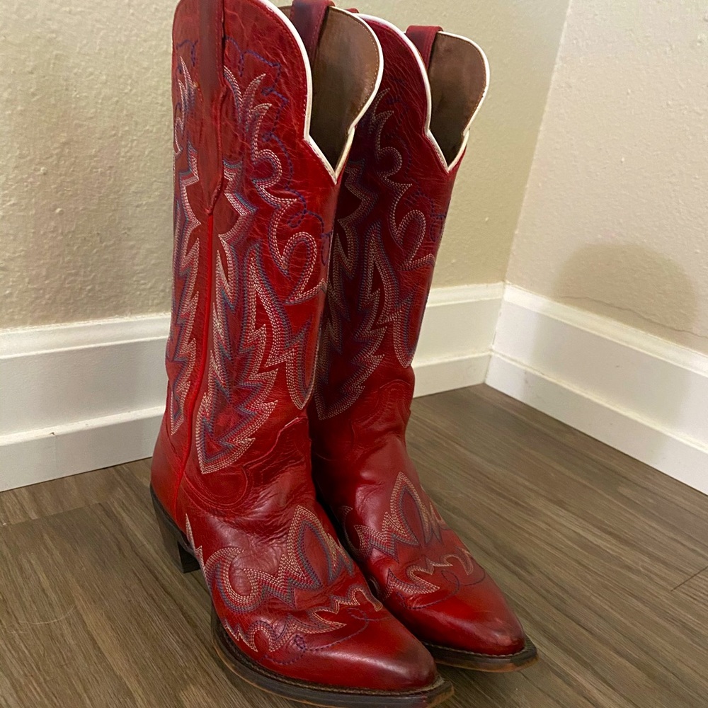 Red JUSTIN Boots